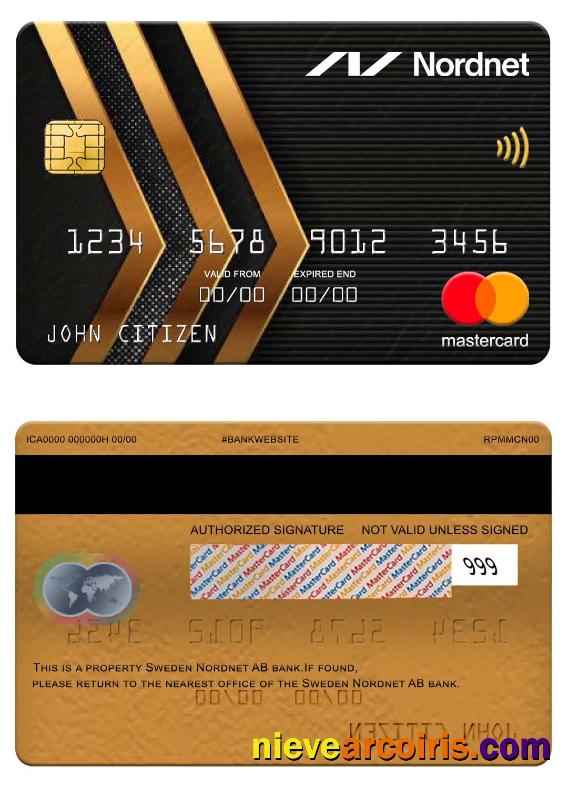 Sweden Nordnet AB bank mastercard